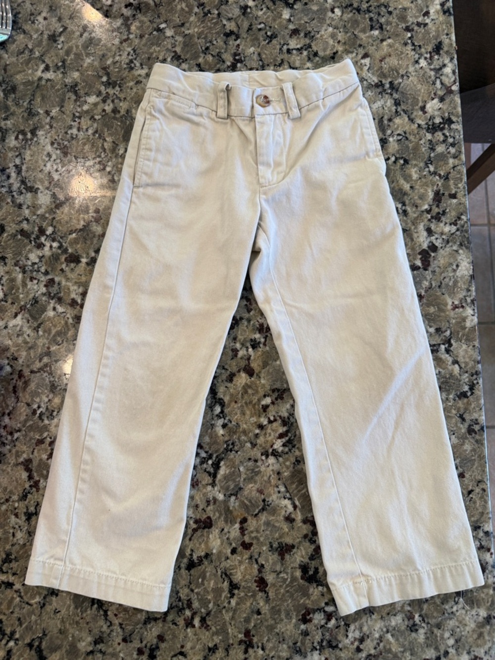 Polo by Ralph Lauren Cream Straight-Leg Kids Pants